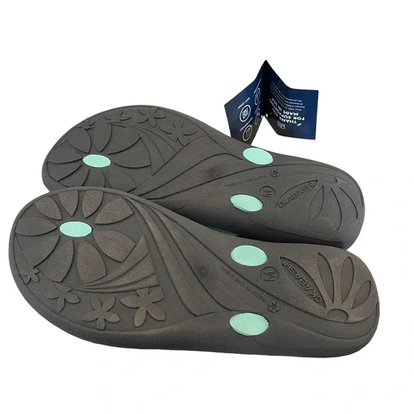 Okabashi Flip Flop Shoes Blue Size Medium NWT - Picture 6 of 6